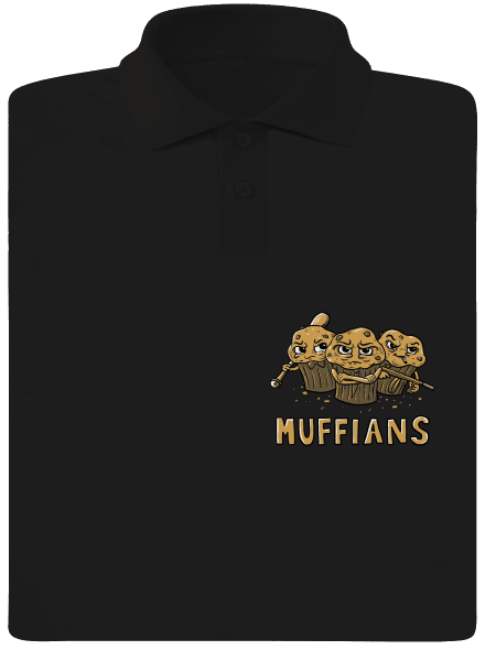 Muffians férfi pólóingek Black
