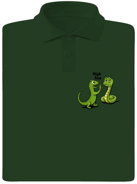 High Five férfi pólóingek Bottle Green Mal