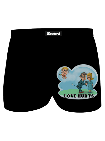 Love hurts férfi alsó nadrág Black