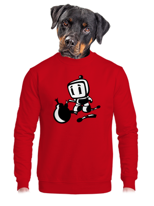 Bomberman unisex crewneck Red