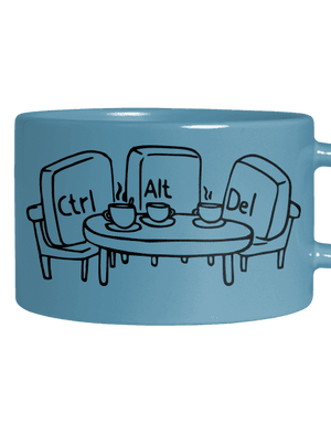 Elválaszthatatlan haverok macaron bögre Blue Macaron