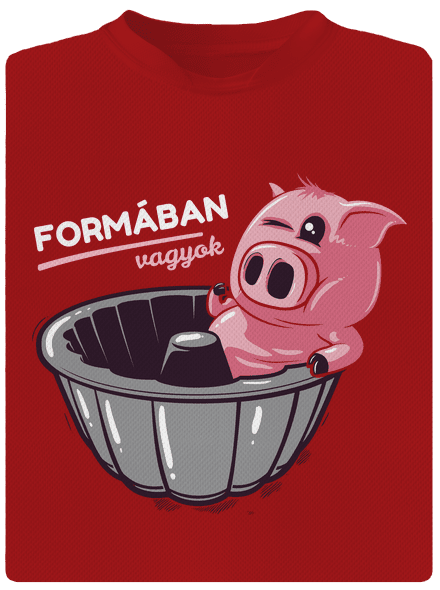 Formában férfi sportpóló Red Mal