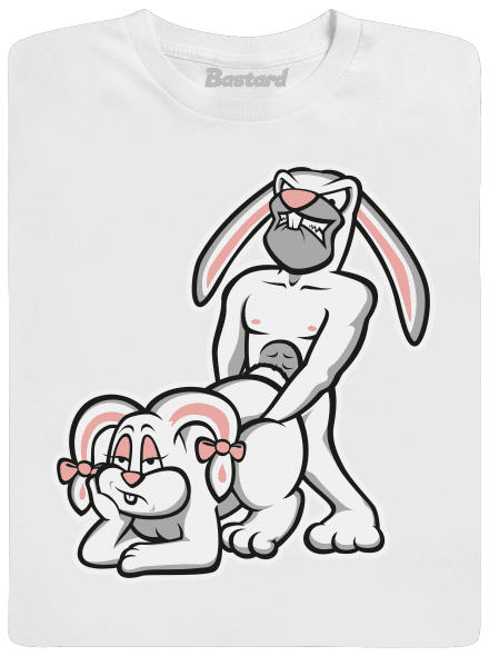 Rabbits férfi hosszú ujjú póló White