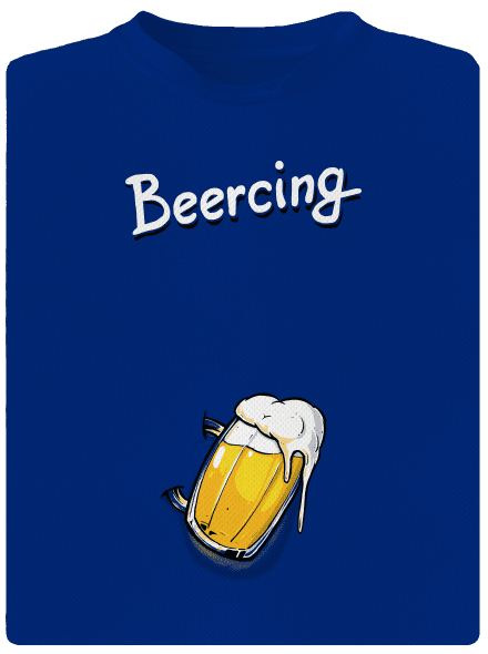 Beercing férfi sportpóló Royal Blue Mal