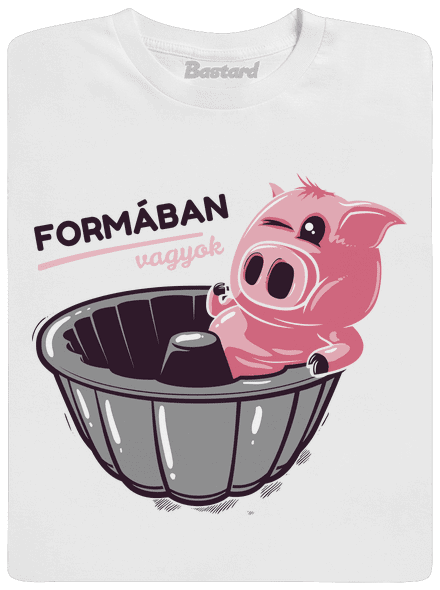 Formában férfi póló White