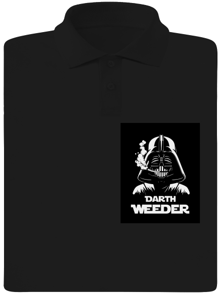 Darth Weeder férfi pólóingek Black