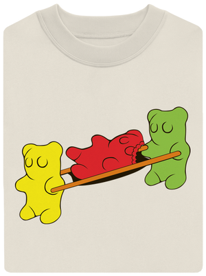 Gumimacik unisex crewneck Off White