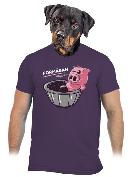 Formában férfi póló Urban Purple