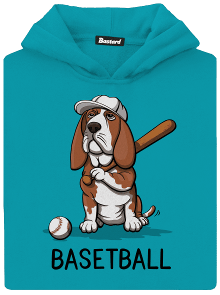 Basetball gyerek kenguruzsebes pulóver Hawaiian Blue