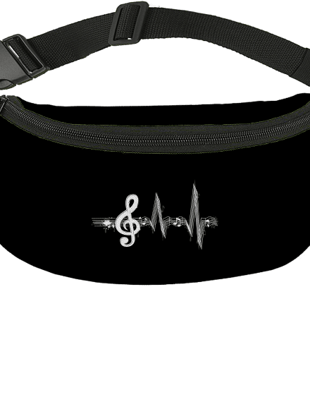 A zene az életem övtáska Black