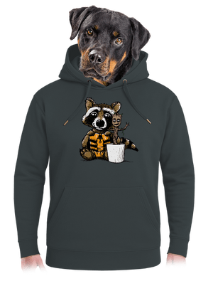 A galaxis őrzői unisex prémium pulóver Charcoal