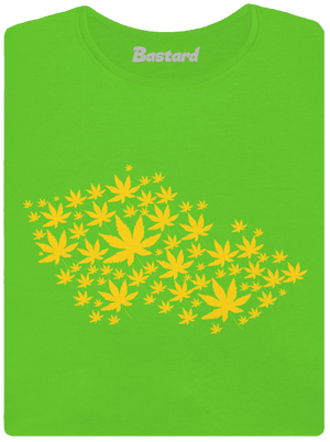 Ganja country női póló Apple Green