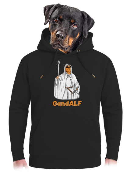 GandALF unisex prémium pulóver Dark Black