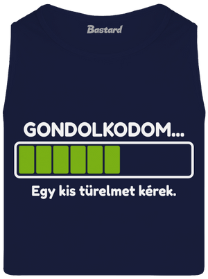 Gondolkodom férfi trikó French Navy