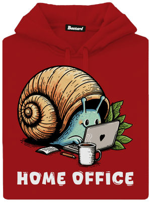 Sneka home office női kenguruzsebes pulóver Red Mal