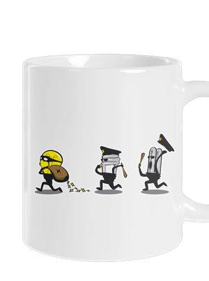 Elektro thief hagyományos bögre White