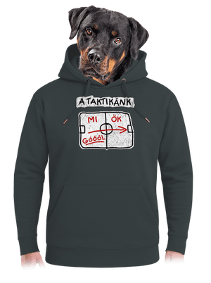 A taktikánk unisex prémium pulóver Charcoal