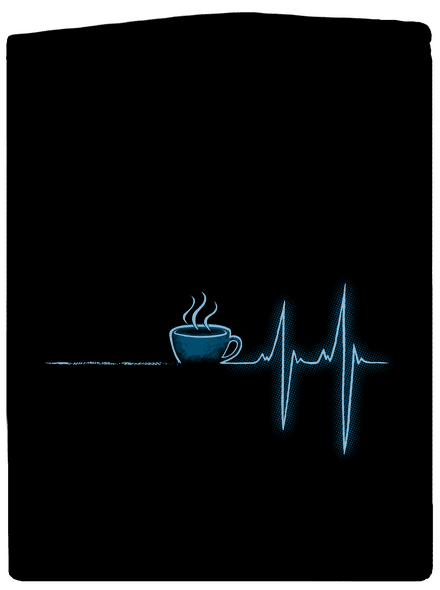 Coffee help cipzáras férfi pulóver Black