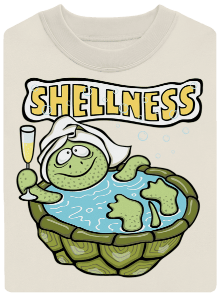Shellness unisex crewneck Off White