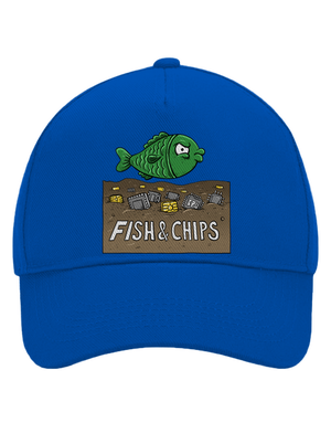 Fish and IT chips baseballsapka Bright Royal