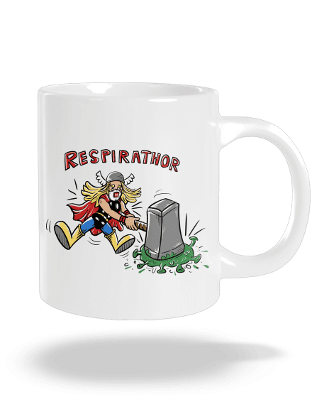 Respirathor nagy bögre White