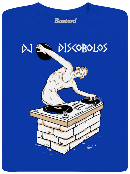 DJ Discobolos férfi hosszú ujjú póló Royal Blue