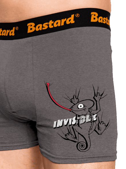 Invisible chameleon boxeralsó Gray Melange