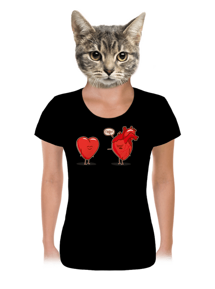 Szívügyek női póló Black