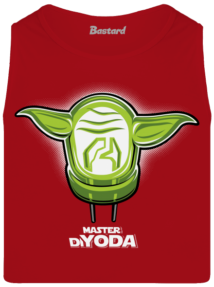 Master DiYoda férfi trikó Red
