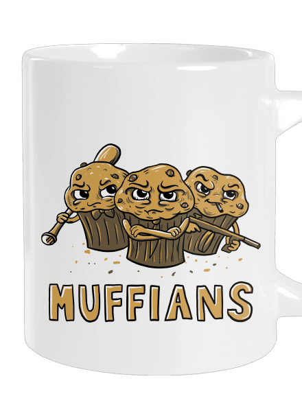 Muffians nagy bögre White