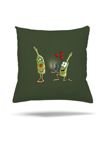 A bor szeretete párna Olive Green