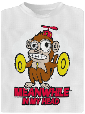 Monkey in my head gyerek sport póló White