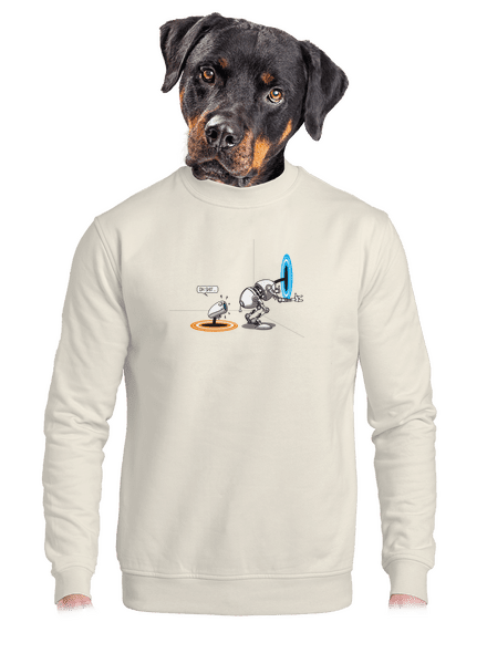 Portal surprise unisex crewneck Off White