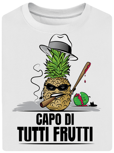 Tutti Frutti unisex túlméretezett póló White