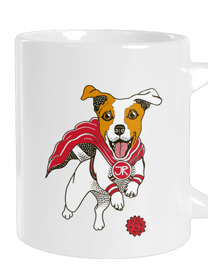 Jack Russell nagy bögre White