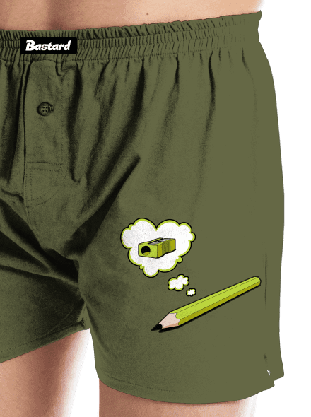 Ceruza és hegyező férfi alsó nadrág Khaki