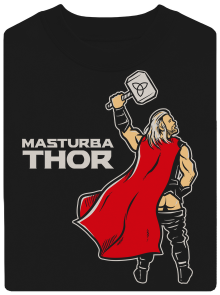 Masturbathor unisex crewneck Black