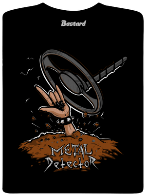 Metal detector férfi póló Black