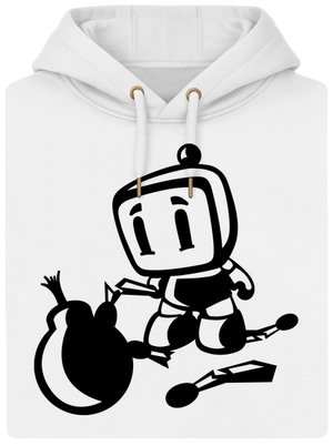Bomberman unisex prémium pulóver Snowwhite