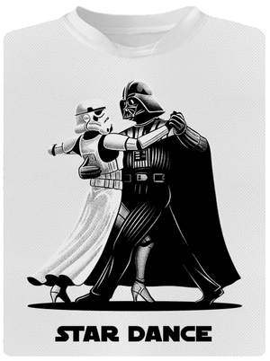 Star dance férfi sportpóló White