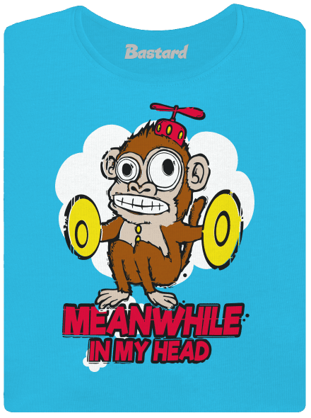Monkey in my head női póló Blue Atol
