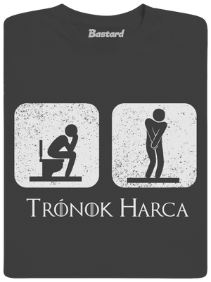 Trónok Harca férfi hosszú ujjú póló Dark Grey