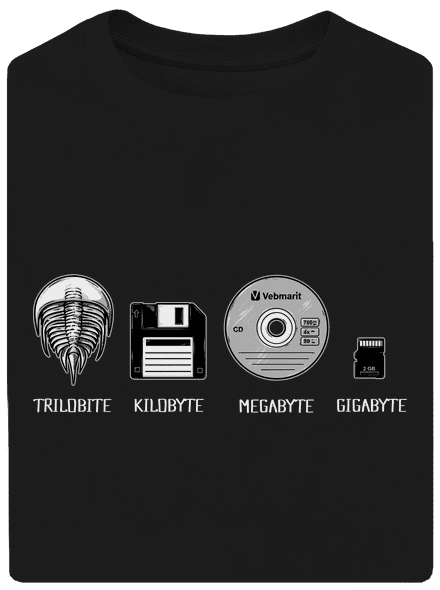 Trilobite unisex túlméretezett póló Black