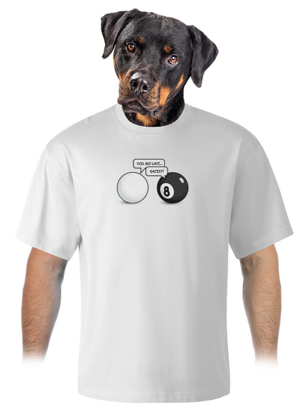 Golyók unisex túlméretezett póló White