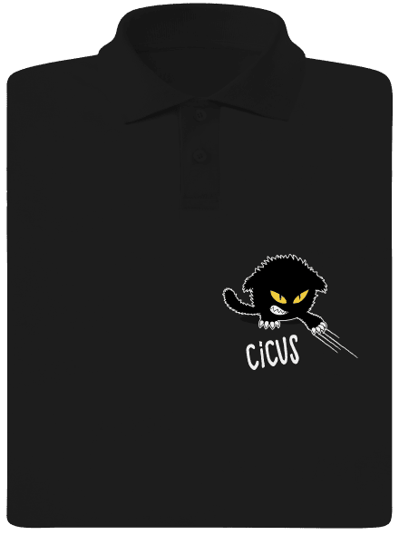 Cicus férfi pólóingek Black