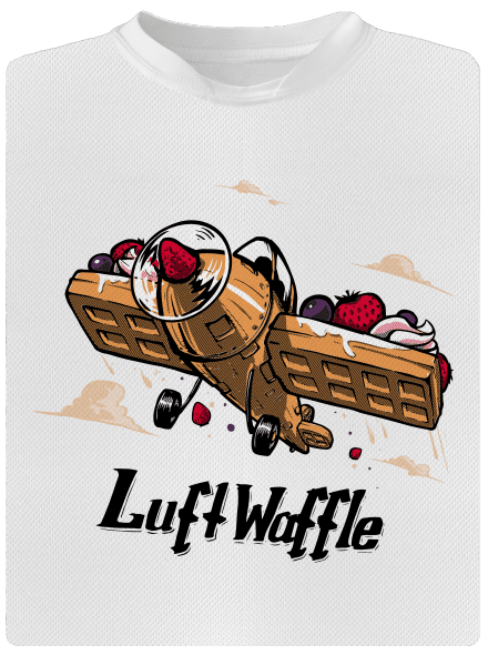 Luftwaffle gyerek sport póló White