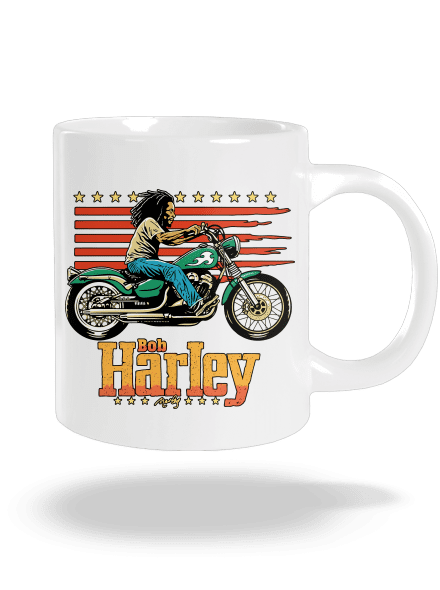 Bob Harley nagy bögre White