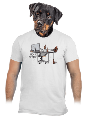 Home office férfi póló White