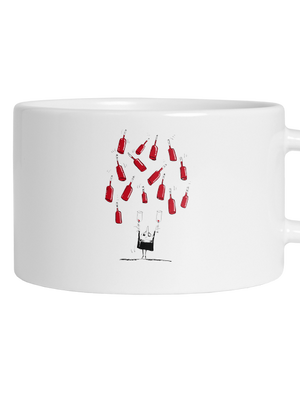 Boldog borász macaron bögre White