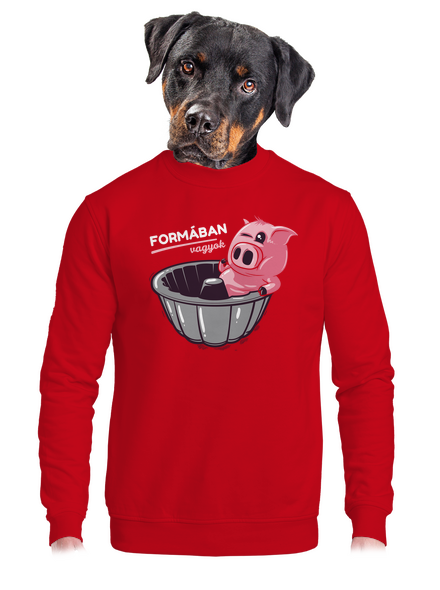 Formában unisex crewneck Red